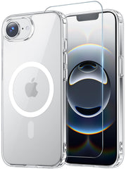 Temdan iPhone 16e case in clear finish protects against scratches and daily wear
