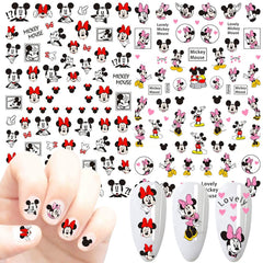 Temote 3D cartoon decals enable neat, precise nail art with tweezers.