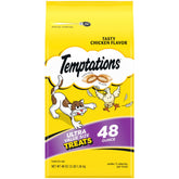 Temptations Classic Cat Treats with crunchy outside and soft inside for indoor cats.