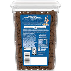 Temptations jumbo stuffed cat treats inside view highlights bigger filling for extra reward