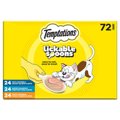 Temptations Lickable Spoons dual flavors entice cats with two tastes in one treat