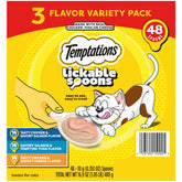 Temptations Lickable Spoons with two flavor puree for quick rewards.