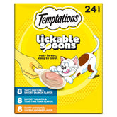 Temptations Lickable Spoons show dual flavors in one portion for cats