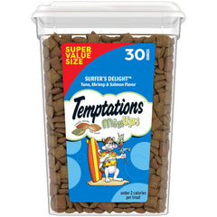 Temptations Surfer's Delight tuna treats for cats, crunchy outside and flavorful inside