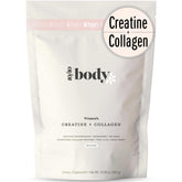 10Ten Nutrition Creatine + Collagen for Women tub with unflavored blend ready for workouts
