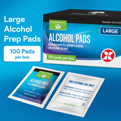 TenderGentle 70% isopropyl pad for quick disinfection before injections.