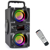 TENMIYA A30 front view highlighting dual bass woofers for powerful sound