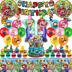 TEOY Mario birthday banner adds vibrant party ambiance