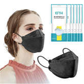 Teqifu KF94 black mask with four-layer filtration for daily wear