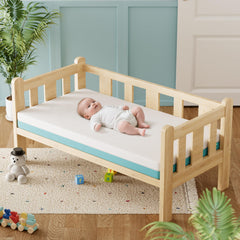 TeQsli washable cover with removable zipper keeps baby sleep space fresh