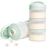 Termichy stackable dispenser front view, compact for convenient on-the-go feeding.