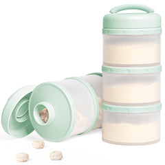 Termichy stackable dispenser front view, compact for convenient on-the-go feeding.