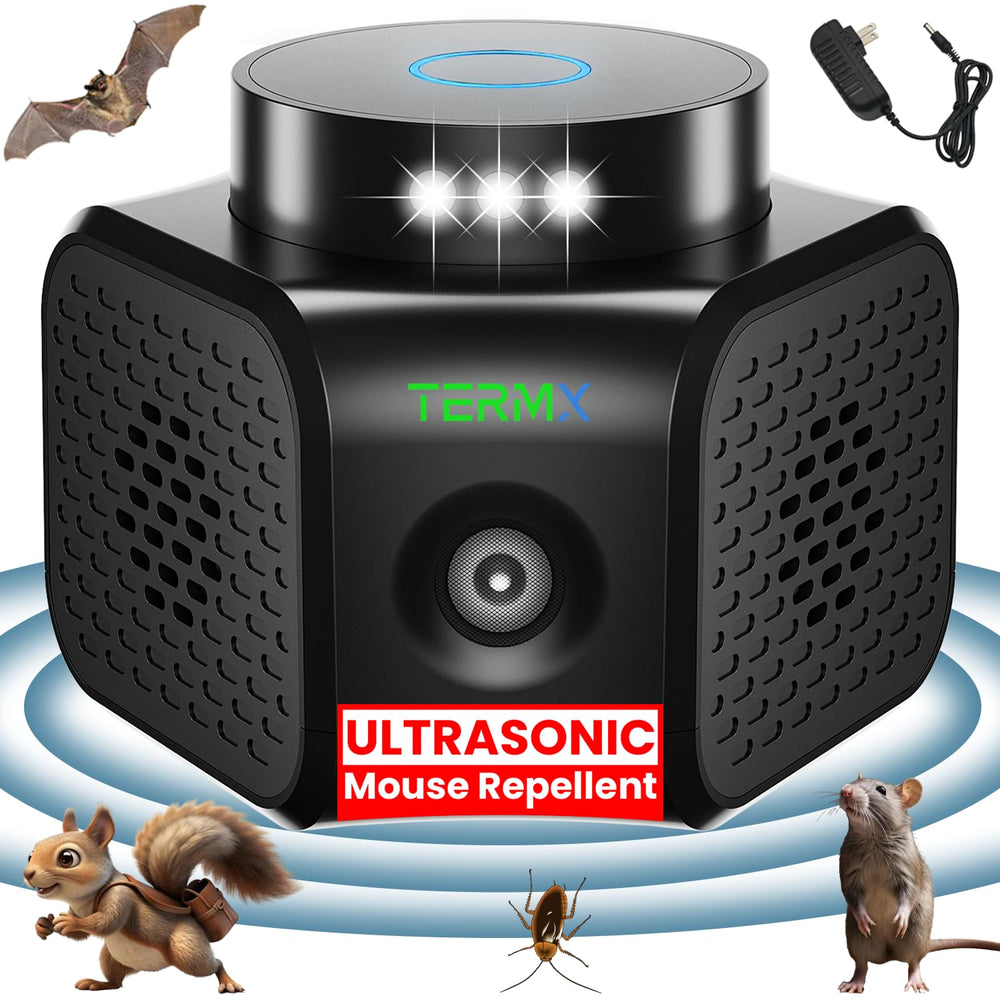 Termx Ultrasonic Pest Repeller front view, compact design for home use