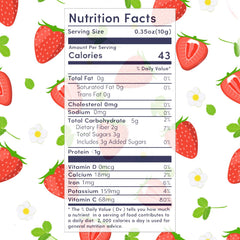 Ternio premium freeze-dried strawberries snack-ready bites perfect for cereals.