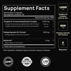 Terra Elmnt 30x Fadogia Agrestis extract capsules for endurance support.