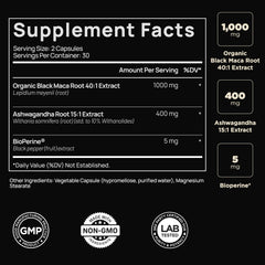 Terra Elmnt Ashwagandha root extract capsules for stress support