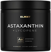 Terra Elmnt Astaxanthin 24mg bottle promotes vibrant skin tone.