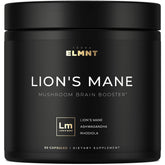 Terra Elmnt Lions Mane 16x strength capsule on bottle—focus-ready nootropic.