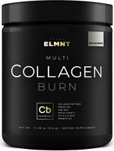 TERRA ELMNT Super Multi Collagen Burn tub showing premium blend for skin and hair health