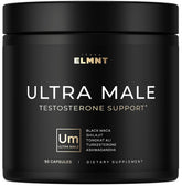 Terra Elmnt Ultra Male bottle front shows premium testosterone support.