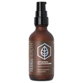 Terra Health Essentials liposomal glutathione bottle for easy daily immune and wellness support.