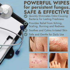 Terramed Just Think Comfort wipes with 1% Tolnaftate for on-the-go fungal-support