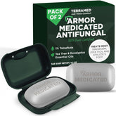 Terramed Just Think Comfort antifungal soap pack 2 for daily cleansing and fungal relief.