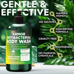 Terramed Just Think Comfort with manuka honey and charcoal ingredients for pore cleansing.