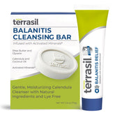 Terrasil Balanitis Relief tube applying soothing support to irritated skin
