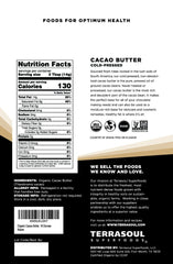 Terrasoul cacao butter melt close-up showing silky texture for skincare.