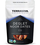 Terrasoul Deglet Noor dates, pitted, 2 lb pack, ready for snacking and natural sweetness.