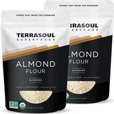 Terrasoul Organic Almond Flour pack-2lb label, ideal for gluten-free baking