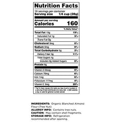 Terrasoul Organic Almond Flour highlighting PPO-free processing