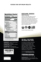Terrasoul sesame seeds close-up, showcasing rich nutty aroma perfect for tahini.