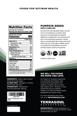 Terrasoul pumpkin seeds close-up, crunchy texture perfect for salads.
