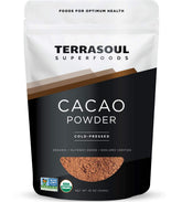 Terrasoul Raw Organic Cacao Powder 2lb bundle for baking and smoothies
