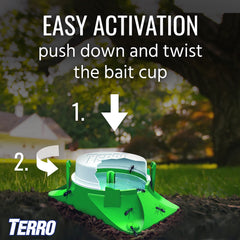 Stakes for TERRO T1804SR bait stations secure placement in soil