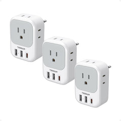 TESSAN European travel plug adapter compact for easy packing on multi-country trips.