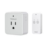 TESSAN remote-control-outlet compact design for unobtrusive bedside or sofa use.
