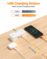 TESSAN USB-C port delivers up to 3A for fast charging.