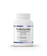 Tesseract ProButyrate bottle closeup highlighting a palatable gut health supplement