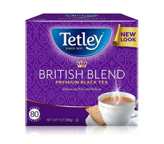 Tetley British Blend premium tea bags pack6 front showing full-bodied flavor