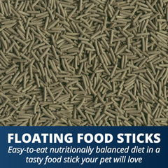 Close-up of ReptoMin sticks highlighting calcium and vitamin C.