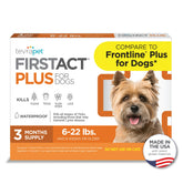 TevraPet FirstAct Plus three-doses-pack for small dogs provides ongoing flea and tick protection