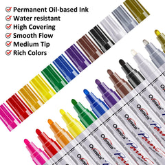TFIVE oil-based markers with quick-dry ink for close-up details.