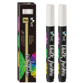 TFIVE white liquid chalk markers with bright colors for chalkboards and glass surfaces.