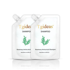 Tgideas Rosemary Amino Acid Shampoo bottle showing natural nourishment and invigorating aroma.