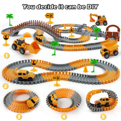 TGJH working-arm trucks simulate excavator and bulldozer actions during play.