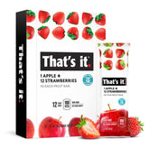 That's it Apple Strawberry bar 12-pack showing real fruit and convenient on-the-go snacking
