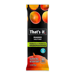 That's it Probiotic Fruit Bar ingredients — real fruit and probiotics with a clean label.